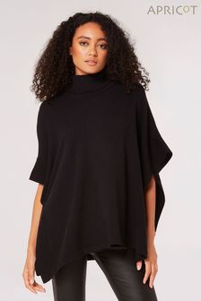 Apricot Pointelle Roll Neck Cape Jumper (N64159) | ￥6,170