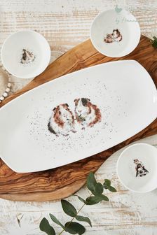 Royal Worcester White Wrendale Designs Three Bowls & Tray Set (N64253) | €60