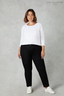 Live Unlimited Regular Length Black Comfort Stretch Jeans (N64477) | kr1 450