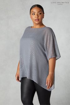 Live Unlimited Metallic Dobby Overlay Top (N64488) | €83