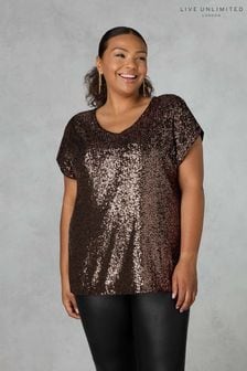 Live Unlimited Sequin T-Shirt (N64518) | €41.50