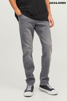 JACK & JONES Grey Wash Glen Slim Jeans (N64590) | 172 SAR