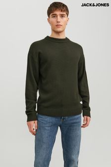 Zelena - Jack & Jones pulover z dolgimi rokavi in okroglim ovratnikom (N64599) | €36