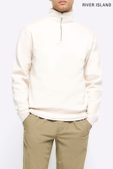 River Island Lumiere Sweatshirt mit weitem Stehkragen und Reißverschluss (N64612) | 58 €
