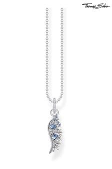 Thomas Sabo Blue Phoenix Wing Necklace: Silver with Spinel (N64728) | €190