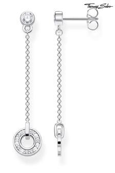 Thomas Sabo White Stone Circle Drops Earrings - 925 Silver (N64865) | €125