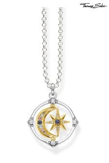 Thomas Sabo Silver Cosmic Moon & Star Necklace - Blue Stones (N64903) | €252