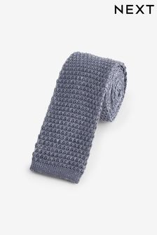 Hellblau meliert - Slim Fit - Krawatte aus Strick (N65028) | 18 €
