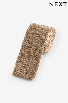 Neutral Brown Marl Slim Knitted Tie (N65031) | 8 €