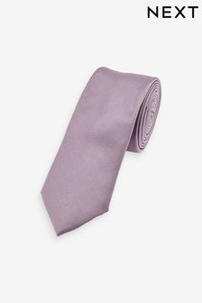 Light Purple Slim Twill Tie (N65040) | 45 QAR