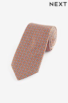 Orange Link Pattern Tie (N65045) | €14