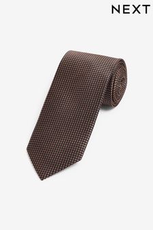 Dark Brown Textured Silk Tie (N65049) | ₪ 62