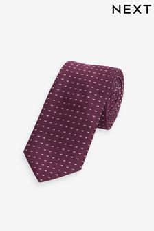 أحمر عنابي - ضيق - ربطة عنق منمطة (N65055) | 62 ر.س
