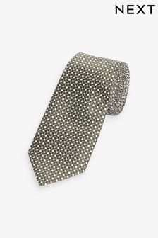 Geometrische Muster, Grün - Regulär - Gemusterte Krawatte (N65056) | 18 €