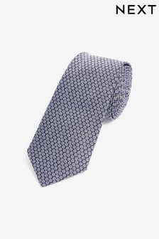 أزرق - عادي - ربطة عنق حرير منقوشة بالورود (N65058) | 99 ر.ق