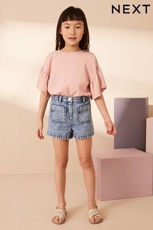 Mid Blue Pocket Denim Shorts (3-16yrs) (N65095) | HK$87 - HK$131