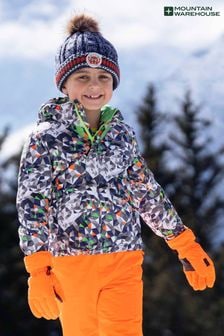 Mountain Warehouse Blue Kids Mogal Printed Ski Jacket (N65128) | $96