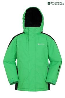 Zielony - Dziecięca kurtka przeciwdeszczowa Mountain Warehouse Raptor (N65132) | 305 zł