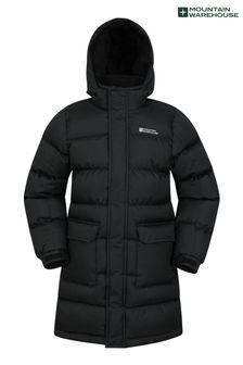 Mountain Warehouse Black Kids Snow Water Resistant Fleece Lined Padded Jacket (N65144) | €77