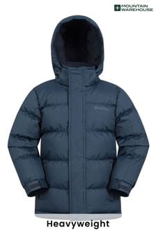 Mountain Warehouse Blue Kids Snow II Water Resistant Padded Jacket (N65146) | $82