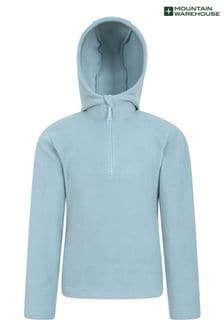 Błękitny - Dziecięca polarowa bluza z kapturem Mountain Warehouse Camber Ii (N65157) | 115 zł