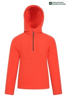 Orange - Mountain Warehouse Camber Ii Fleece-Kapuzensweatshirt für Kinder (N65158) | 28 €
