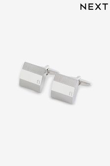 Silver Square Texture Cufflinks (N65353) | HK$103
