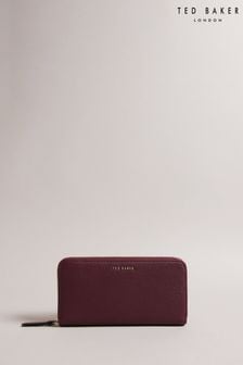 Ted Baker Purple Daliea Webbing Large Zip Around Matinee Purse (N65366) | $131