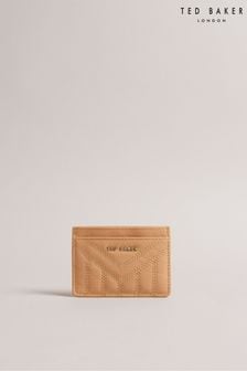 Ted Baker Tan Natural Ayani Quilted Leather Card Holder (N65390) | 95 SAR