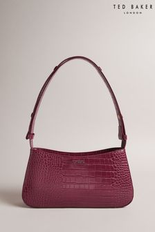 Ted Baker Purple Stinny Croc Effect Baguette Bag (N65397) | €121