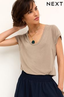 Mole Premium Modal Rich Short Sleeve Scoop Neck T-Shirt (N65418) | ₪ 60