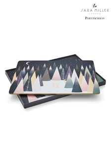 Portmeirion Blue Sara Miller Frosted Pines Set of 4 Placemats (N65427) | €50
