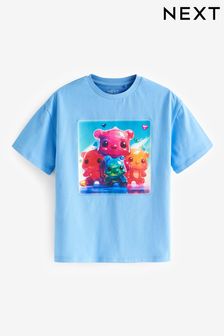 Blau mit Gummibärchen - Langes T-Shirt mit Aufdruck (3-16yrs) (N65492) | 9 € - 14 €