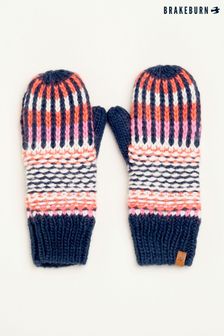Brakeburn Blue Textured Stripe Knitted Gloves (N65577) | 46 €