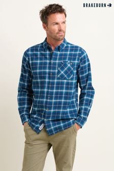 ネイビー ブルー - Brakeburn チェックシャツ (N65683) | ￥9,340