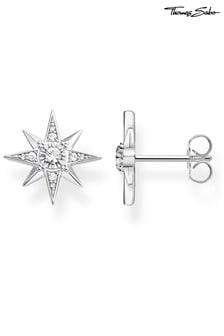 Thomas Sabo White Sparkling Star 925 Silver Earrings (N65755) | ₪ 297