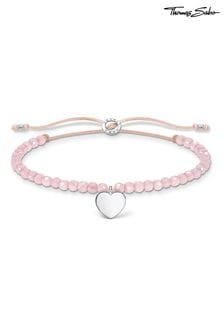 Thomas Sabo Pink Handcrafted Rose Quartz Bracelet (N65761) | $130