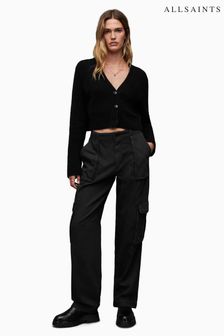 AllSaints Black Straight Frieda Trousers (N65807) | €159