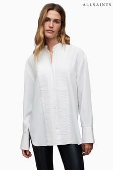 AllSaints White Mae Shirt (N65809) | $328