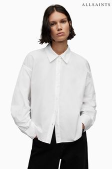 AllSaints White Eliana Shirt (N65811) | SGD 250