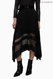 AllSaints Black Sabrina Skirt (N65853) | KWD60