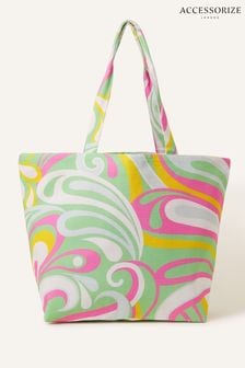Accessorize Natural Paisley Swirl Shopper Bag (N65902) | €10