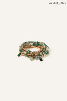 Accessorize Green Stretch Bracelet (N65979) | LEI 90