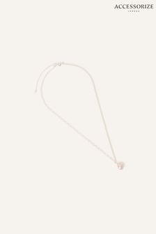 Accessorize Pink Sterling Silver-Plated Pearl Pendant Necklace (N66007) | LEI 107