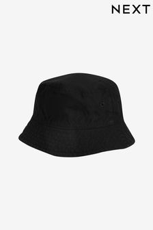 Black Canvas Bucket Hat (3mths-16yrs) (N66054) | KRW12,800 - KRW21,300