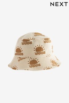 Sun Print Towelling Bucket Hat (3mths-16yrs) (N66090) | SGD 13 - SGD 17