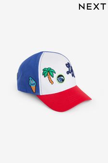 Red/Blue Badge Baseball Cap (3mths-16yrs) (N66108) | $14 - $20