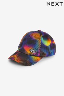 Orange Glitch Print Baseball Cap (1-16yrs) (N66114) | $16 - $22