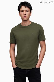 AllSaints Green Brace Crew T-Shirt (N66126) | LEI 209