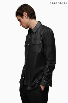 AllSaints Black Ivan Shirt (N66145) | NT$11,620